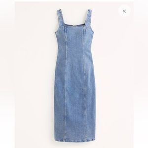 Denim Midi Dress. Worn once! XL, true to size! I’m 5’9” and it fits perfectly!